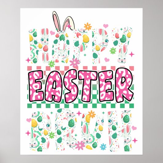 Frohe Ostern Bruh, Retro, Vintage Poster (Vorne)