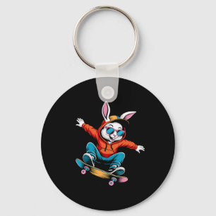 Frohe Ostern Bruh Skateboarding Bunny Oster Kleink Schlüsselanhänger