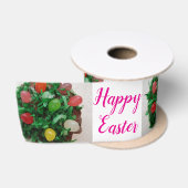Frohe Ostern Bunte Jelly Candy Beans 3" Satinband (Spule)