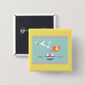 Frohe Ostern! Button (Vorne & Hinten)