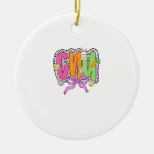 Frohe Ostern CNA Krankenschwester Kokette Schleife Keramik Ornament