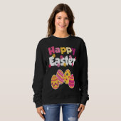 Frohe Ostern colourful eggs Easter Easter eggs Sweatshirt (Vorne ganz)
