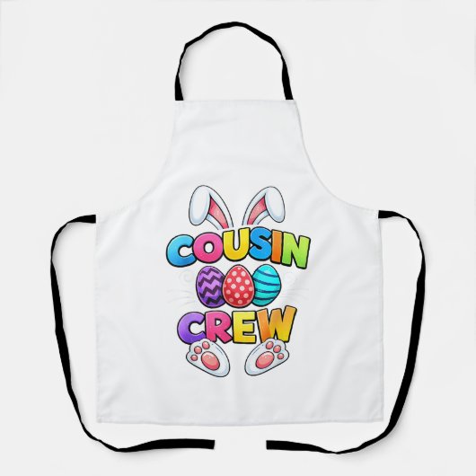 Frohe Ostern Cousin Crew Bunny Familie Passende Ea Schürze (Vorderseite)