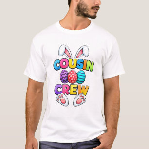 Frohe Ostern Cousin Crew Bunny Familie Passende Ea T-Shirt