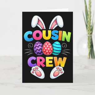 Frohe Ostern Cousin Crew Hase Familie Passende Eas Karte