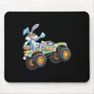 Frohe Ostern Dabbing Bunny Monster Truck Liebhaber Mousepad