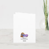 Frohe Ostern Dachshund Osthase Karte (Rückseite)