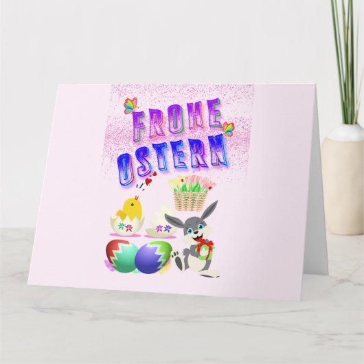 Frohe Ostern Dankeskarte (Vorderseite)
