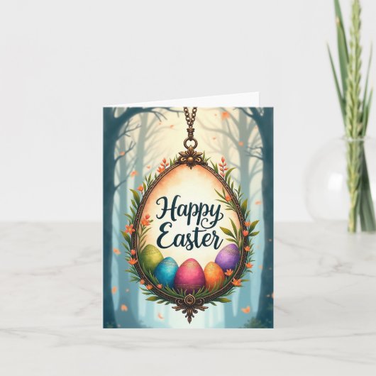 Frohe Ostern Dankeskarte (Vorderseite)