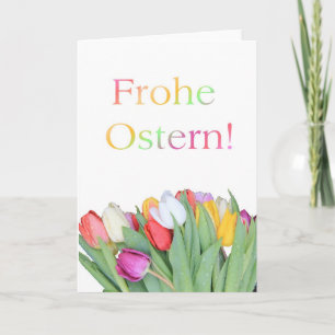 Frohe Ostern Deutsches glückliches Osterfest Feiertagskarte
