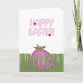 Frohe Ostern Ei im Versteck | Frühlings Szene Karte (Vorderseite)