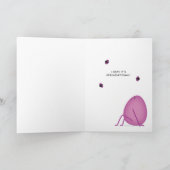 Frohe Ostern Ei im Versteck | Frühlings Szene Karte (Innenseite)
