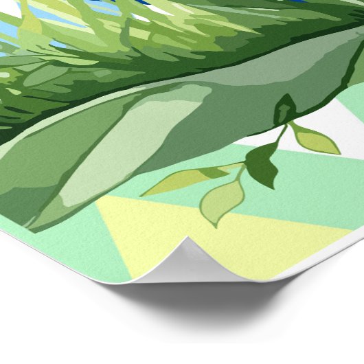 Frohe Ostern, Ei-Jagd und Poster zum Baden (Ecke)