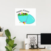 "FROHE OSTERN" EI POSTER (Heimbüro)