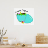 "FROHE OSTERN" EI POSTER (Küche)