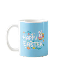 Frohe Ostern, Eier, Bunny & Blume