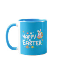 Frohe Ostern, Eier, Bunny & Blume