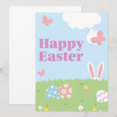 Frohe Ostern Einladung (Vorne/Hinten)