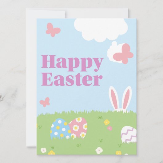 Frohe Ostern Einladung (Vorderseite)