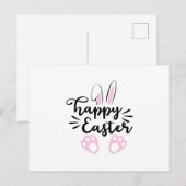 Frohe Ostern Einladungspostkarte (Vorne/Hinten)