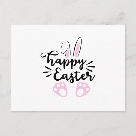 Frohe Ostern Einladungspostkarte (Vorderseite)