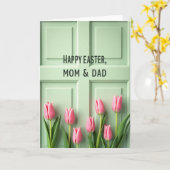 Frohe Ostern Eltern Frühling Karte (Gelbe Blume)