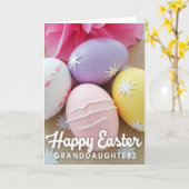 Frohe Ostern Enkelinnen Karte (Gelbe Blume)