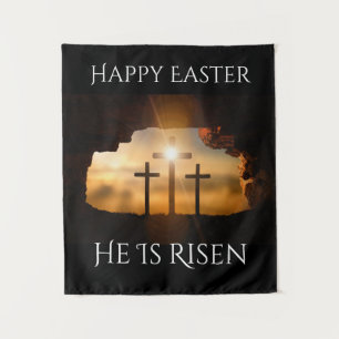Frohe Ostern Er Ist Auferstanden Feiertag Wandteppich