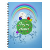 Frohe Ostern Farbiger Planet Notizblock (Vorderseite)