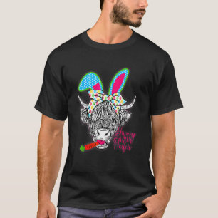 Frohe Ostern Färse Lustige Highland-Kuh Färse T-Shirt