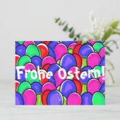 Frohe Ostern! Feiertagskarte (Stehend Vorderseite)