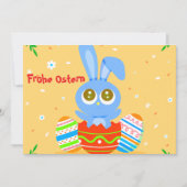 Frohe Ostern! Feiertagskarte (Vorderseite)
