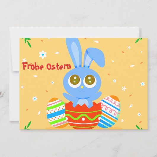 Frohe Ostern! Feiertagskarte (Vorderseite)