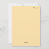 Frohe Ostern! Feiertagskarte (Rückseite)