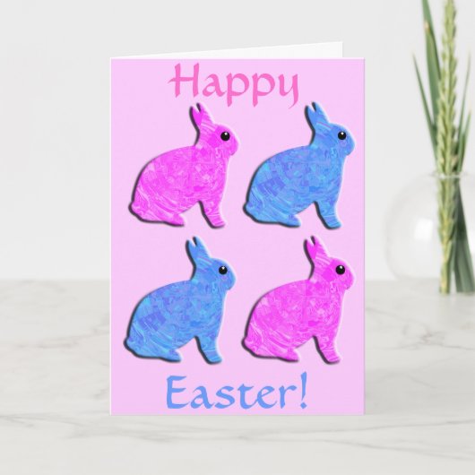 Frohe Ostern! Feiertagskarte (Vorderseite)