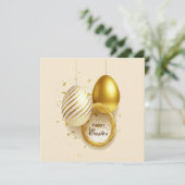 Frohe Ostern Feiertagskarte (Stehend Vorderseite)
