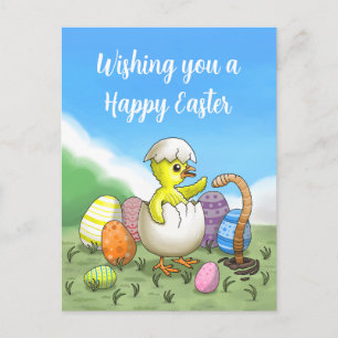 Frohe Ostern Feiertagspostkarte