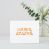 Frohe Ostern Feiertagspostkarte (Stehend Vorderseite)