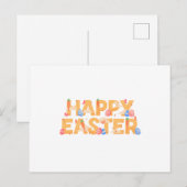 Frohe Ostern Feiertagspostkarte (Vorne/Hinten)