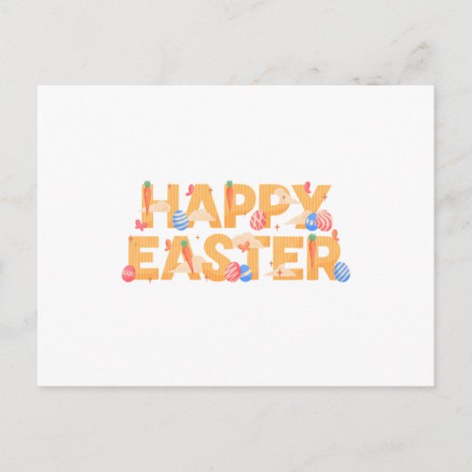 Frohe Ostern Feiertagspostkarte (Vorderseite)