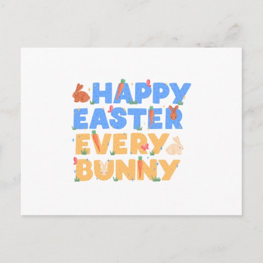 Frohe Ostern Feiertagspostkarte (Vorderseite)