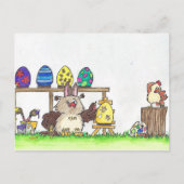 Frohe Ostern Feiertagspostkarte (Vorderseite)