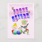 Frohe Ostern Feiertagspostkarte (Vorderseite)