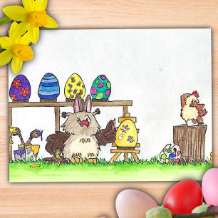 Frohe Ostern Feiertagspostkarte