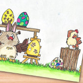 Frohe Ostern Feiertagspostkarte