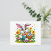Frohe Ostern Feiertagspostkarte (Stehend Vorderseite)