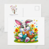 Frohe Ostern Feiertagspostkarte (Vorne/Hinten)