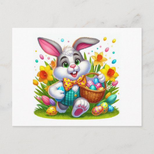 Frohe Ostern Feiertagspostkarte (Vorderseite)