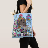 Frohe Ostern Flauschige & Feder Freunde Tasche (Von Nahem)