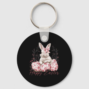 Frohe Ostern Florale Chinoiserie Hase Coquette Fra Schlüsselanhänger